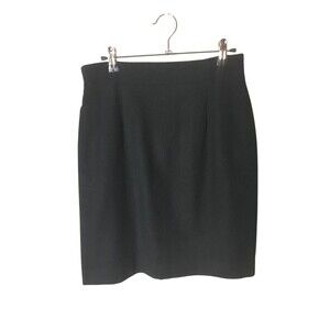 Henri Bendel Mini Skirt Women's Size 8 Black Wool Cashmere Blend